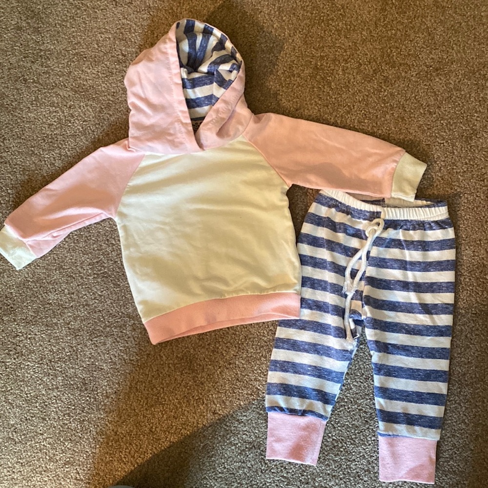 Cute girls hoodie set